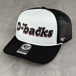 Arizona Diamondbacks D-backs ‘47 Brand Script Snapback Trucker Hat Foam NWT